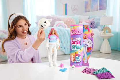 Barbie Cutie Reveal Doll & Accessories, Lion Plush Costume & 10 Surprises Including Color Change, “Hope” Cozy Cute Tees, HKR06 Cozy Cute Tees Lion