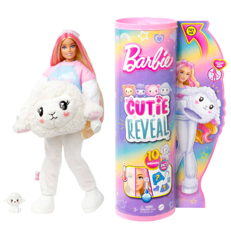 Barbie Cutie Reveal Doll & Accessories, Lion Plush Costume & 10 Surprises Including Color Change, “Hope” Cozy Cute Tees, HKR06 Cozy Cute Tees Lion