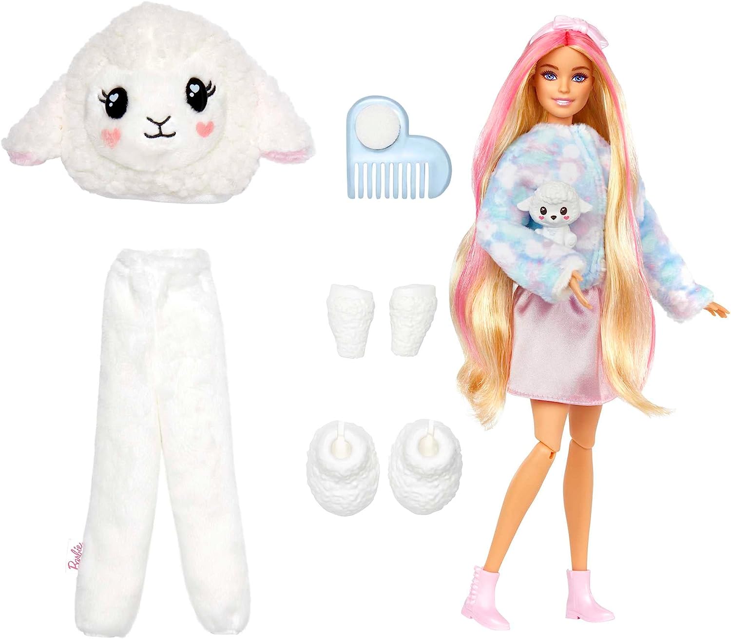 Barbie Cutie Reveal Doll & Accessories, Lion Plush Costume & 10 Surprises Including Color Change, “Hope” Cozy Cute Tees, HKR06 Cozy Cute Tees Lion