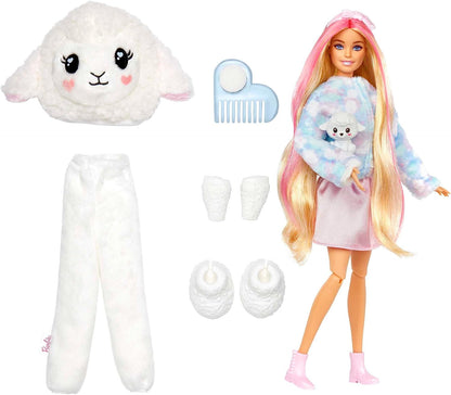 Barbie Cutie Reveal Doll & Accessories, Lion Plush Costume & 10 Surprises Including Color Change, “Hope” Cozy Cute Tees, HKR06 Cozy Cute Tees Lion