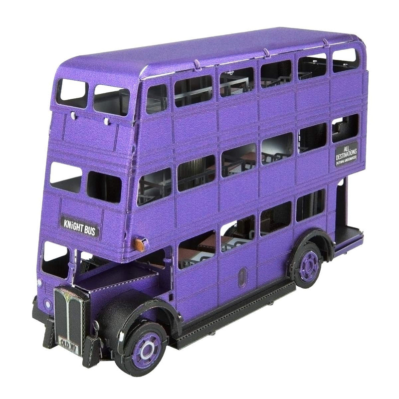 Metal Earth Puzzle 3D Autobús Transporte De Emergencia para Magos. Rompecabezas De Metal De Harry Potter. Maquetas para Construir para Adultos Nivel Desafiante De 7.62 X 2.54 X 5.08 Cm