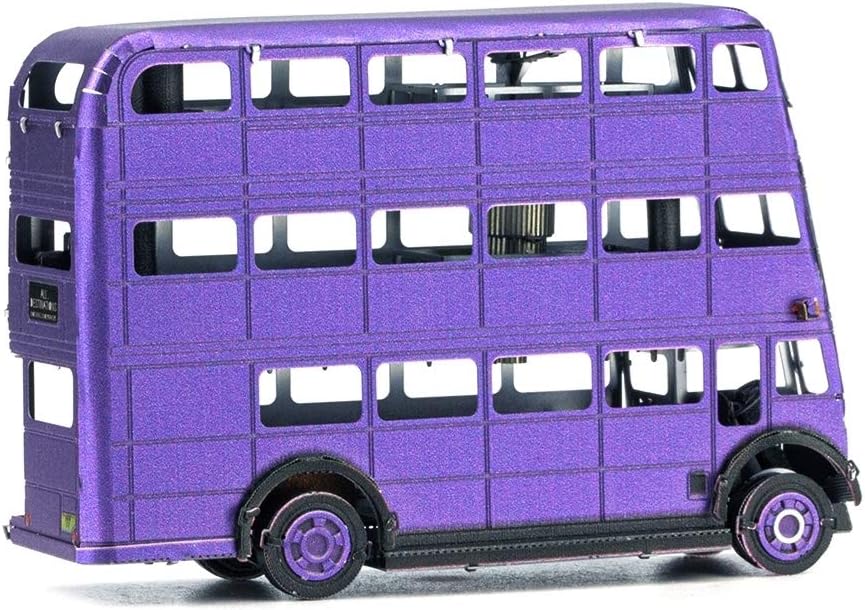 Metal Earth Puzzle 3D Autobús Transporte De Emergencia para Magos. Rompecabezas De Metal De Harry Potter. Maquetas para Construir para Adultos Nivel Desafiante De 7.62 X 2.54 X 5.08 Cm