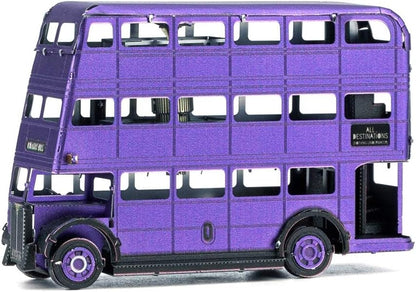 Metal Earth Puzzle 3D Autobús Transporte De Emergencia para Magos. Rompecabezas De Metal De Harry Potter. Maquetas para Construir para Adultos Nivel Desafiante De 7.62 X 2.54 X 5.08 Cm