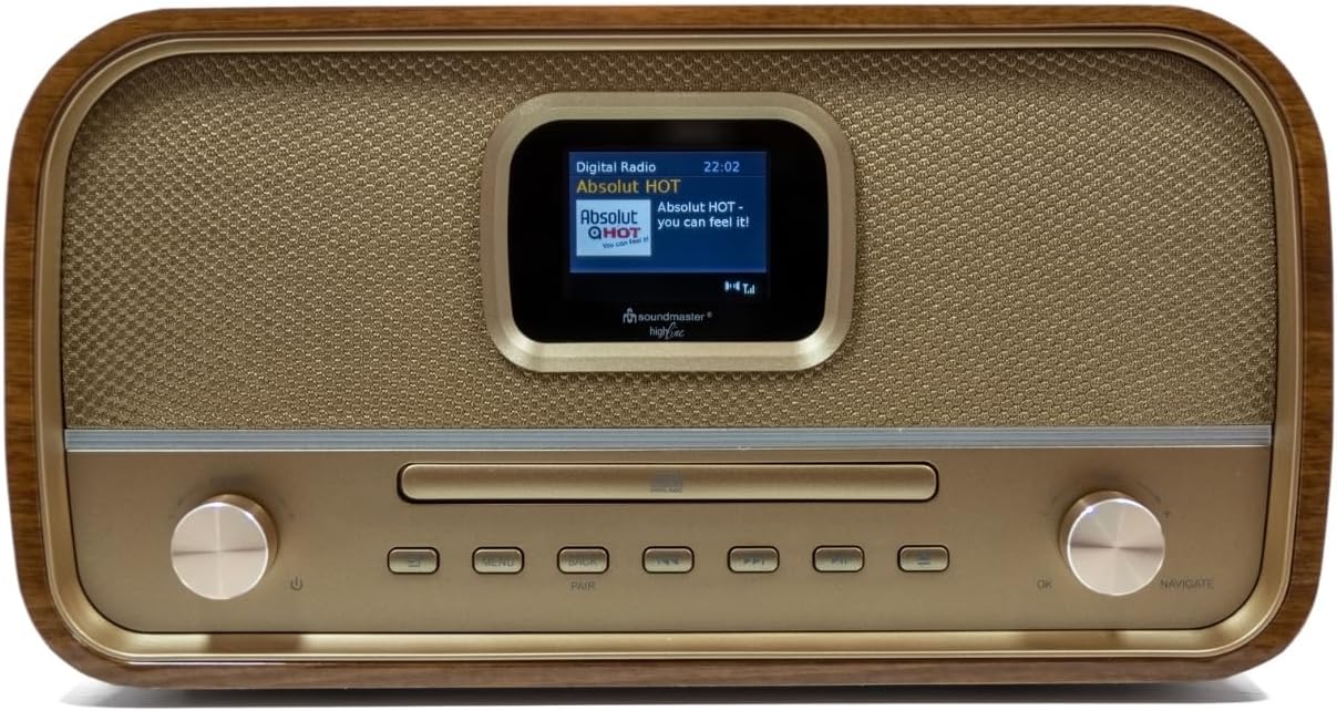 soundmaster DAB970BR1 HiFi-Anlage 2x 15 W RMS
