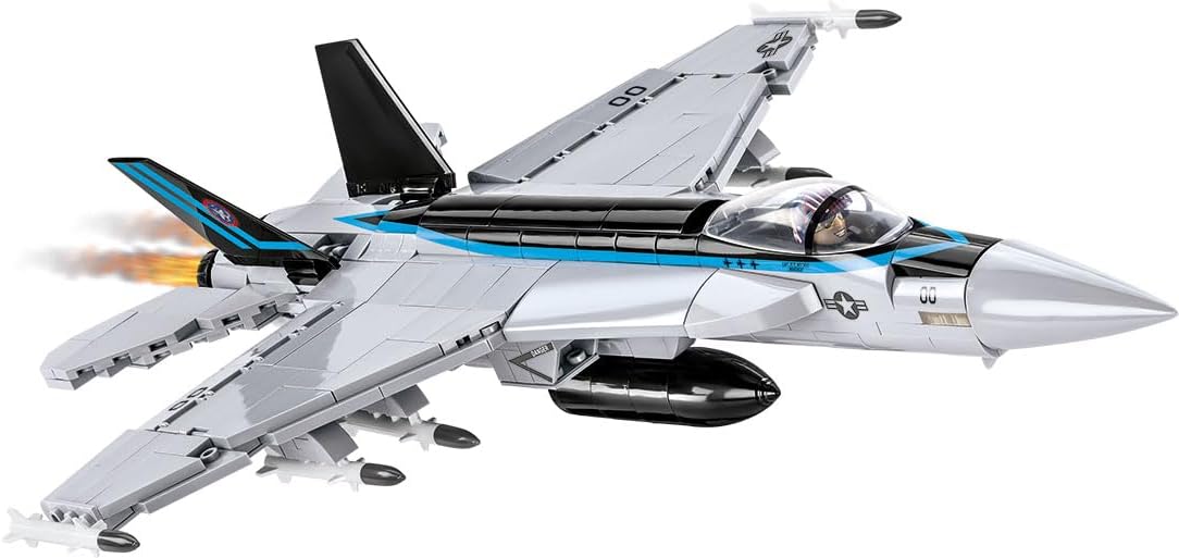 COBI 5805 F/A-18E Super Hornet Top Gun Building Blocks, Silver