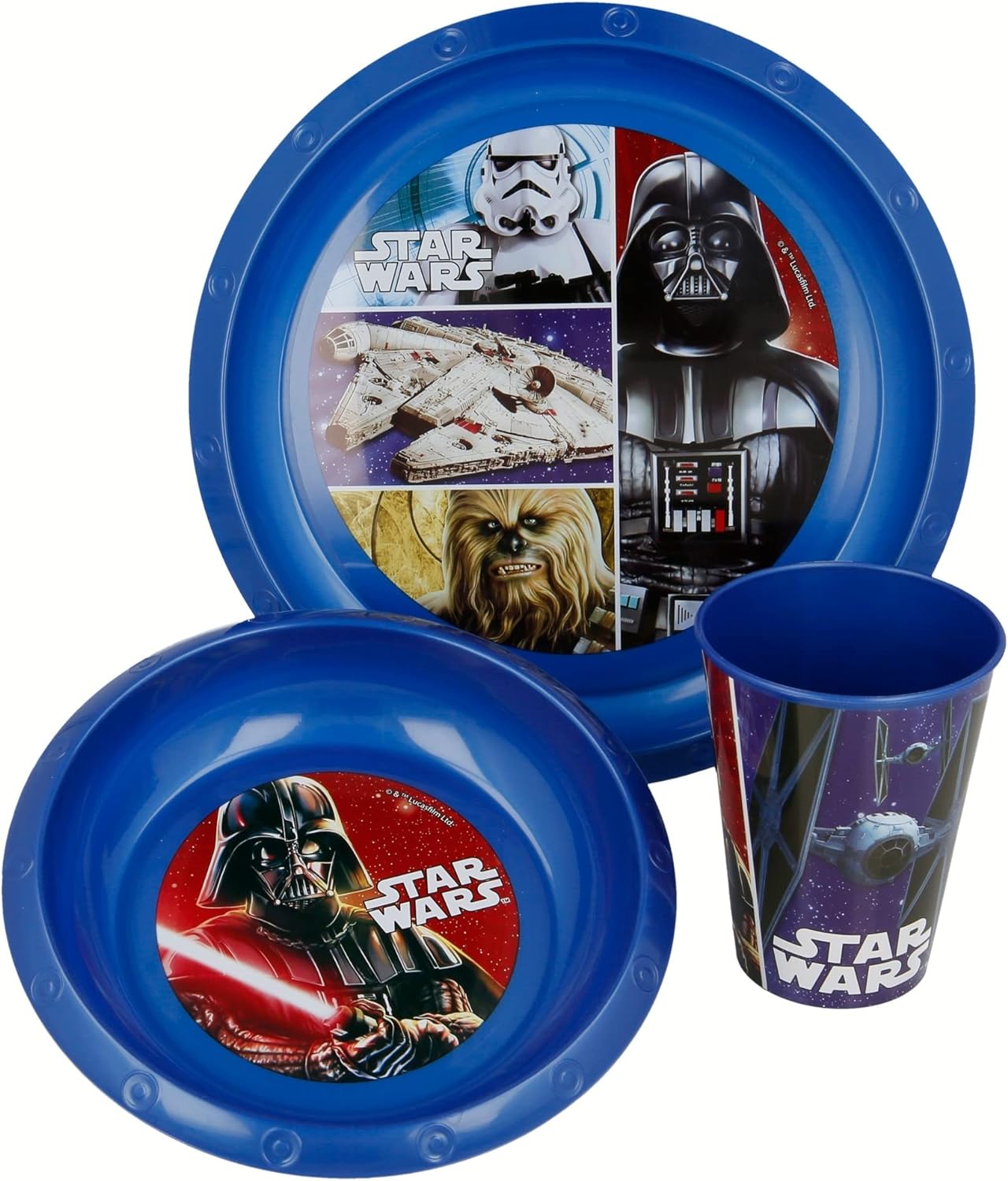 STOR 3 Pcs Easy Set in Gift Box Star Wars Classic Unisex Tableware Sets