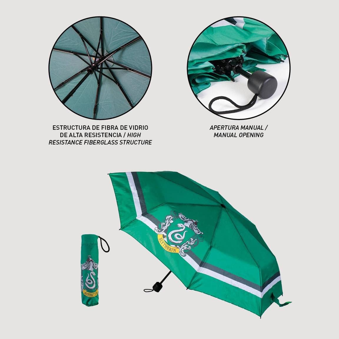 CERDA HARRY POTTER - Serpentard - Parapluie Pliable 53 cm