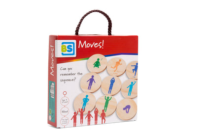 BuitenSpeel Toys GA264 Moves Active Game of Memory and Body Movements, Multicolor