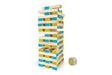 BS Toys Giant Tower - Smart game for Children - Board game - Ideal for Indoors & Outdoors - Suitable for Children from 4 years - Multicolored tower with a cotton bag