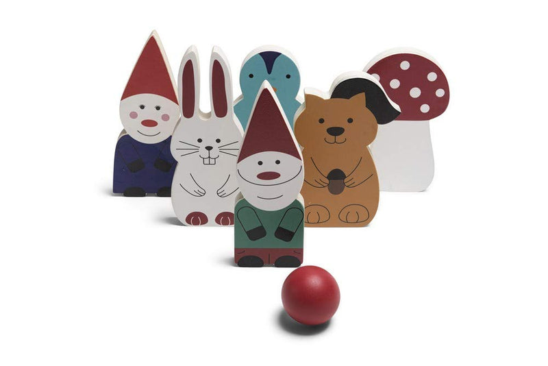 BS TOYS- Bowling en Bois Boliches, Multicolor, Small (138-001-001