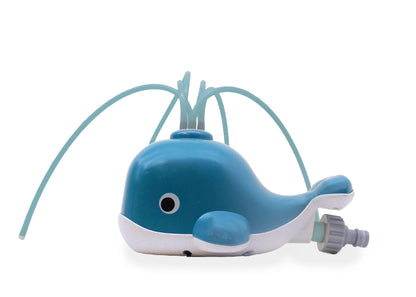 BS Toys Water Jet Whale - Watering Toys - Water Games - Water Toys for Children - Sprinklers - Outdoor Games - Garden - Suitable for Children from 3 Years - 22.5 x 14 x 11 cm - Blue