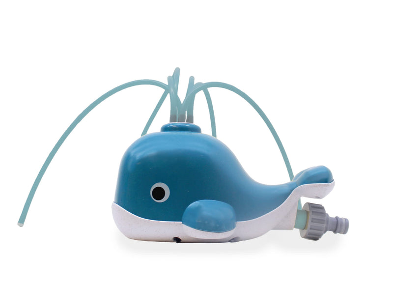 BS Toys Water Jet Whale - Watering Toys - Water Games - Water Toys for Children - Sprinklers - Outdoor Games - Garden - Suitable for Children from 3 Years - 22.5 x 14 x 11 cm - Blue
