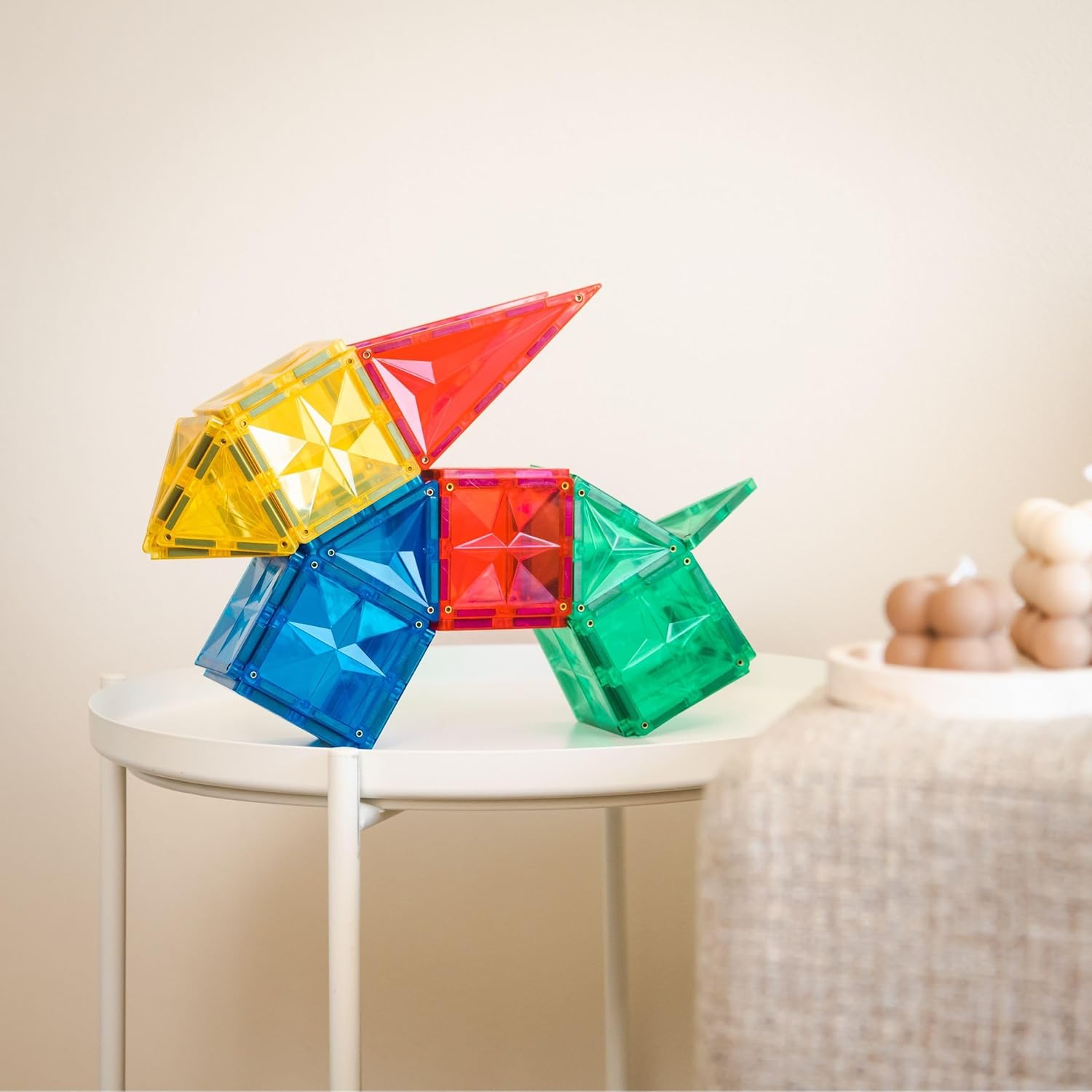 Coblo Classic - Schoolbox: Magnetic Building Blocks Including Activity Cards - Educational Toys - Creativity & Imagination - Gift Idea - 200 Pieces