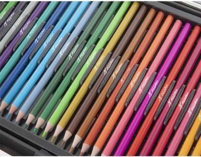 Nassau Fine Art Malkoffer | 145-teiliger Kunstzeichenkasten in Metall-Aufbewahrungsbox| Kreativitätsbox für Kinder und Erwachsene | Buntstifte, Aquarellfarben, Pastellkreiden | Hobby, Schule & Beruf