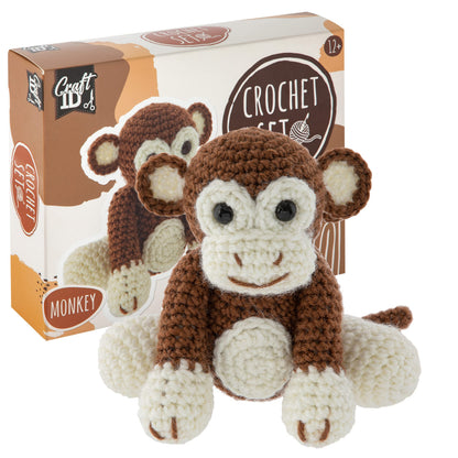 Craft Id - Crochet Kit Monkey, 15X9X13,5 Cm - (K-Cr1704/Ge)