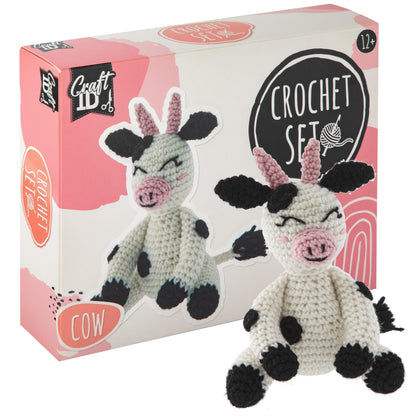 Craft ID Cow Crochet Set, Amigurumi Set, Crochet Package, Children and Adults, Crochet Packages, Cuddly Toys, Crochet Set, Animals, Experienced Crochet Kit