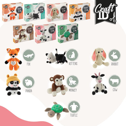 Craft ID Cow Crochet Set, Amigurumi Set, Crochet Package, Children and Adults, Crochet Packages, Cuddly Toys, Crochet Set, Animals, Experienced Crochet Kit