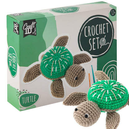 Craft ID Turtle Crochet Set, Amigurumi Set, Crochet Package, Children and Adults, Crochet Packages, Cuddly Toys, Crochet Set, Animals, Experienced Crochet Kit