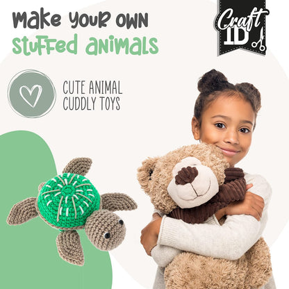 Craft ID Turtle Crochet Set, Amigurumi Set, Crochet Package, Children and Adults, Crochet Packages, Cuddly Toys, Crochet Set, Animals, Experienced Crochet Kit