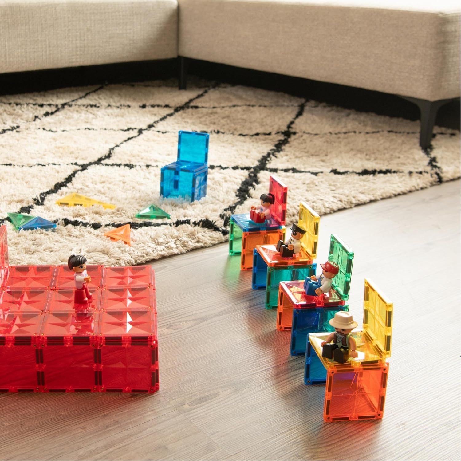 Coblo Extensions - Little Magnetic Figures for Building Blocks - Educational Toys - Creativity & Imagination - Gift Idea - 4 Pieces
