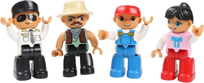 Coblo Extensions - Little Magnetic Figures for Building Blocks - Educational Toys - Creativity & Imagination - Gift Idea - 4 Pieces