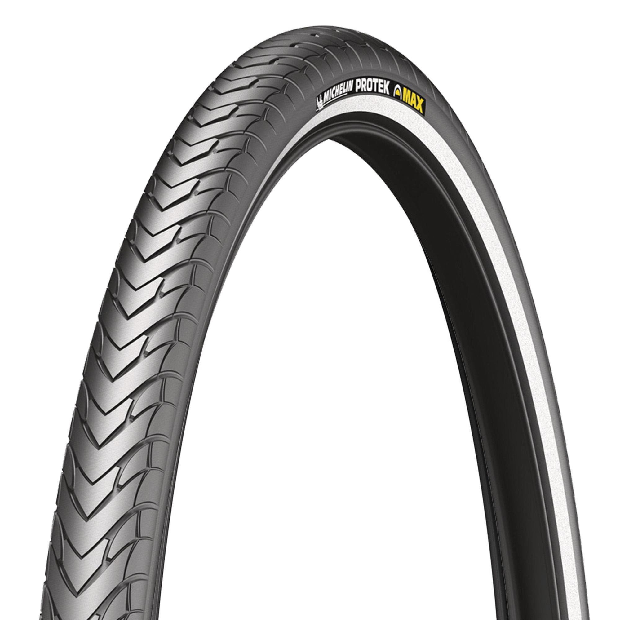 Michelin Tires Protek Max Wire 28 Inches 700 x 32C Reflex (Black, Red