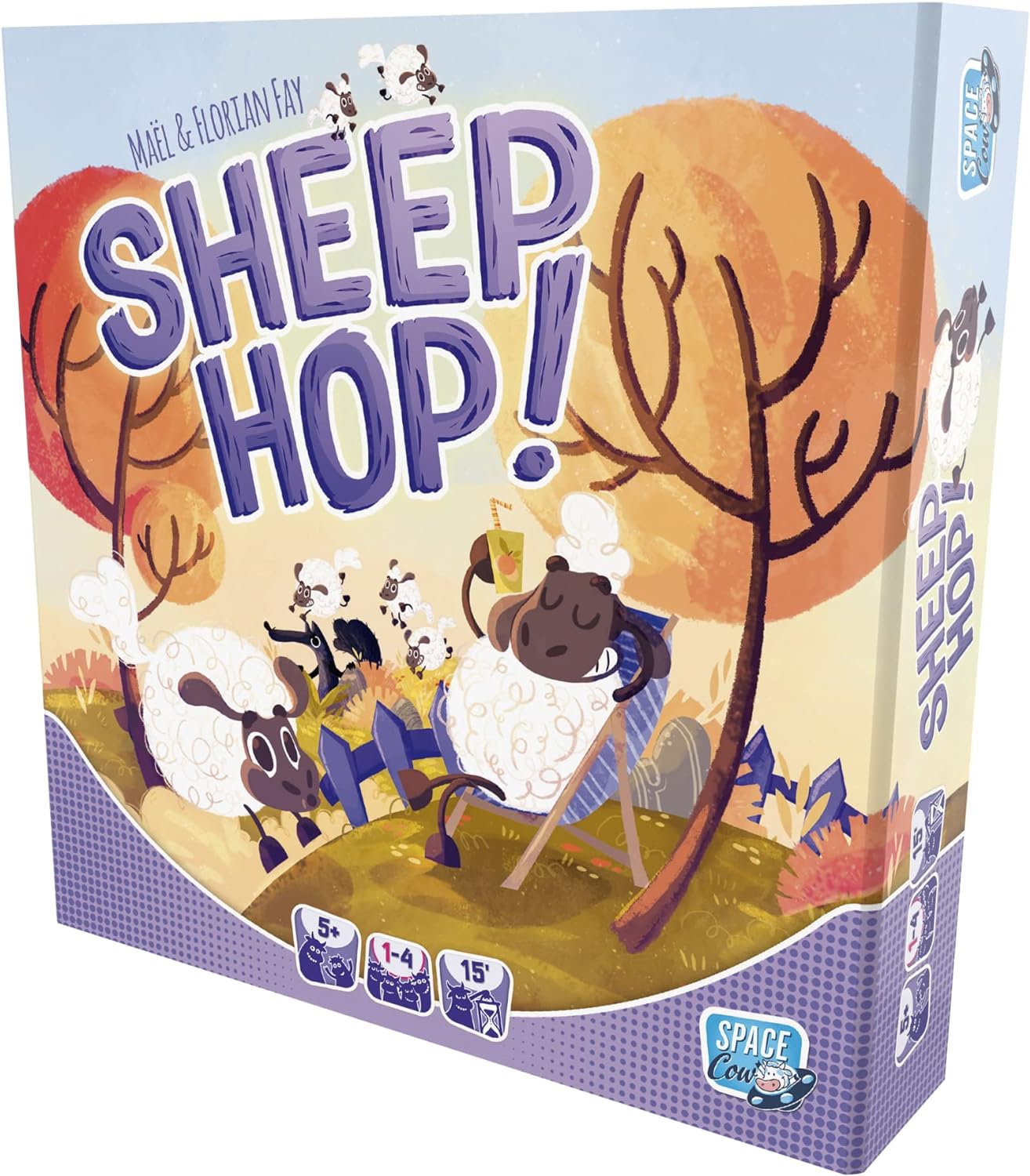 Space Cow, Sheep Hop, Children's Strategy Game, Ages 5+, 1-4 Players, 15 Minutes Playing Time