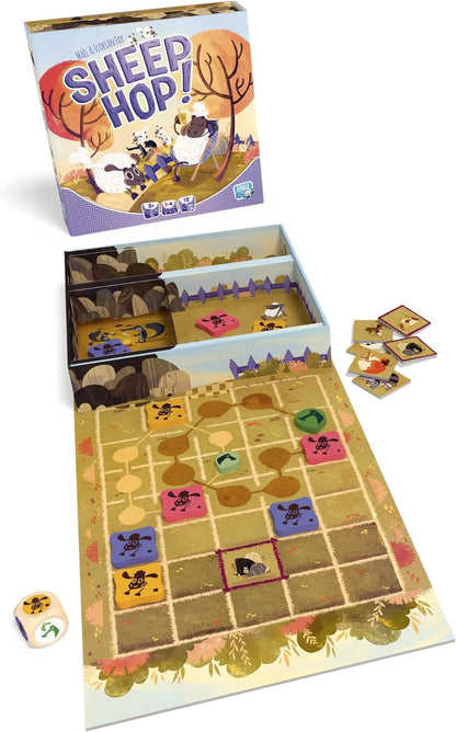 Space Cow, Sheep Hop, Children's Strategy Game, Ages 5+, 1-4 Players, 15 Minutes Playing Time