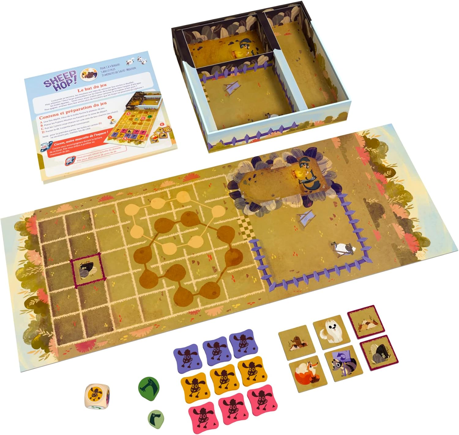 Space Cow, Sheep Hop, Children's Strategy Game, Ages 5+, 1-4 Players, 15 Minutes Playing Time