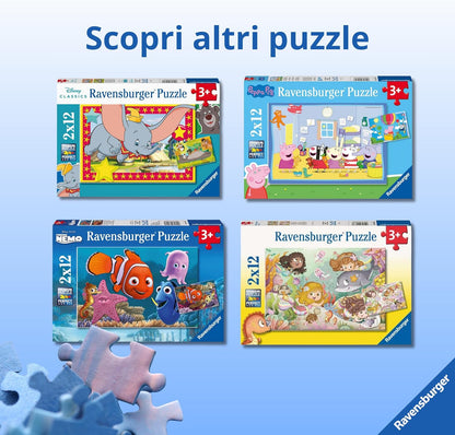 Ravensburger Animal's Children Jigsaw Puzzle (2 x 12 Piece