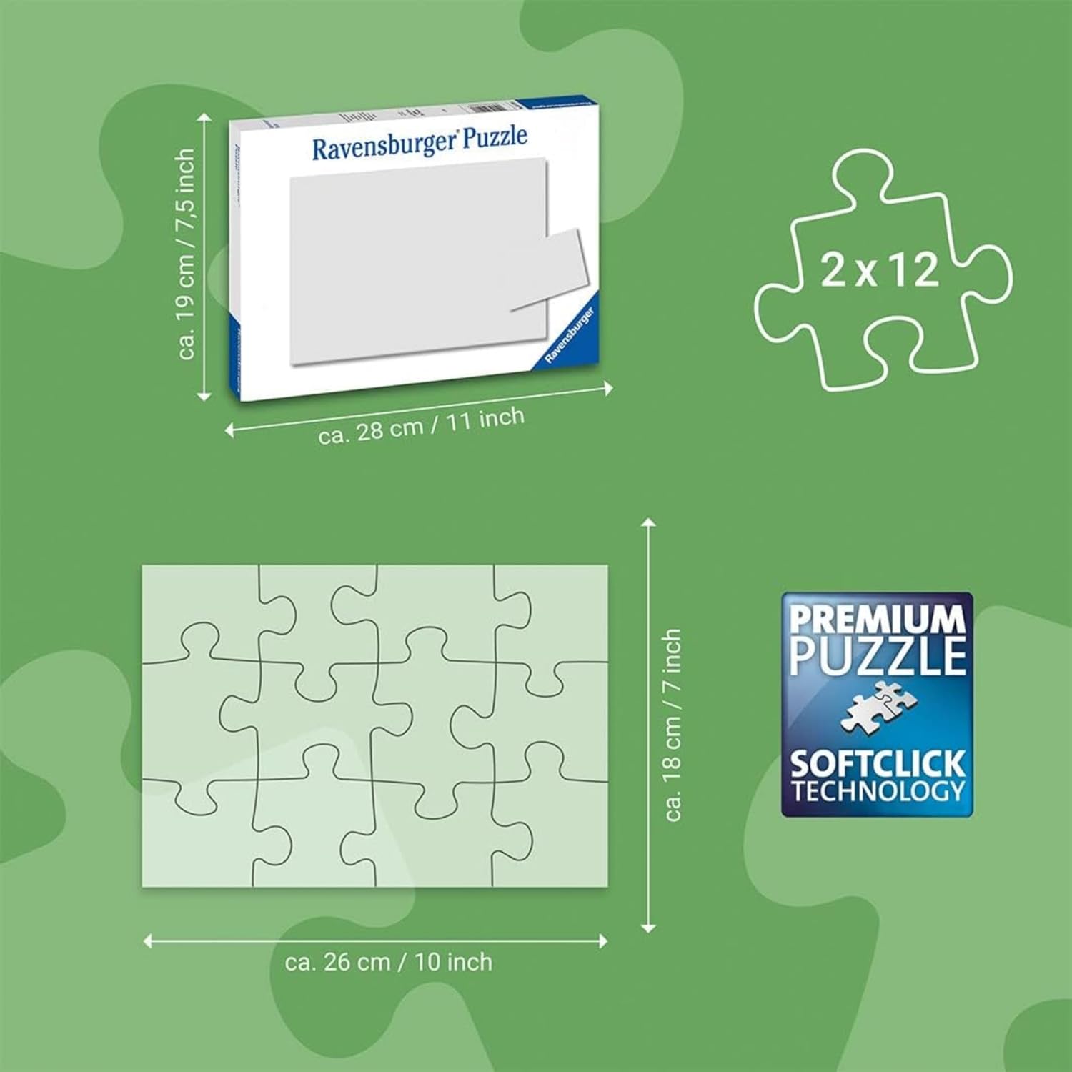 Ravensburger Animal's Children Jigsaw Puzzle (2 x 12 Piece