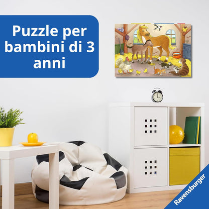 Ravensburger Animal's Children Jigsaw Puzzle (2 x 12 Piece