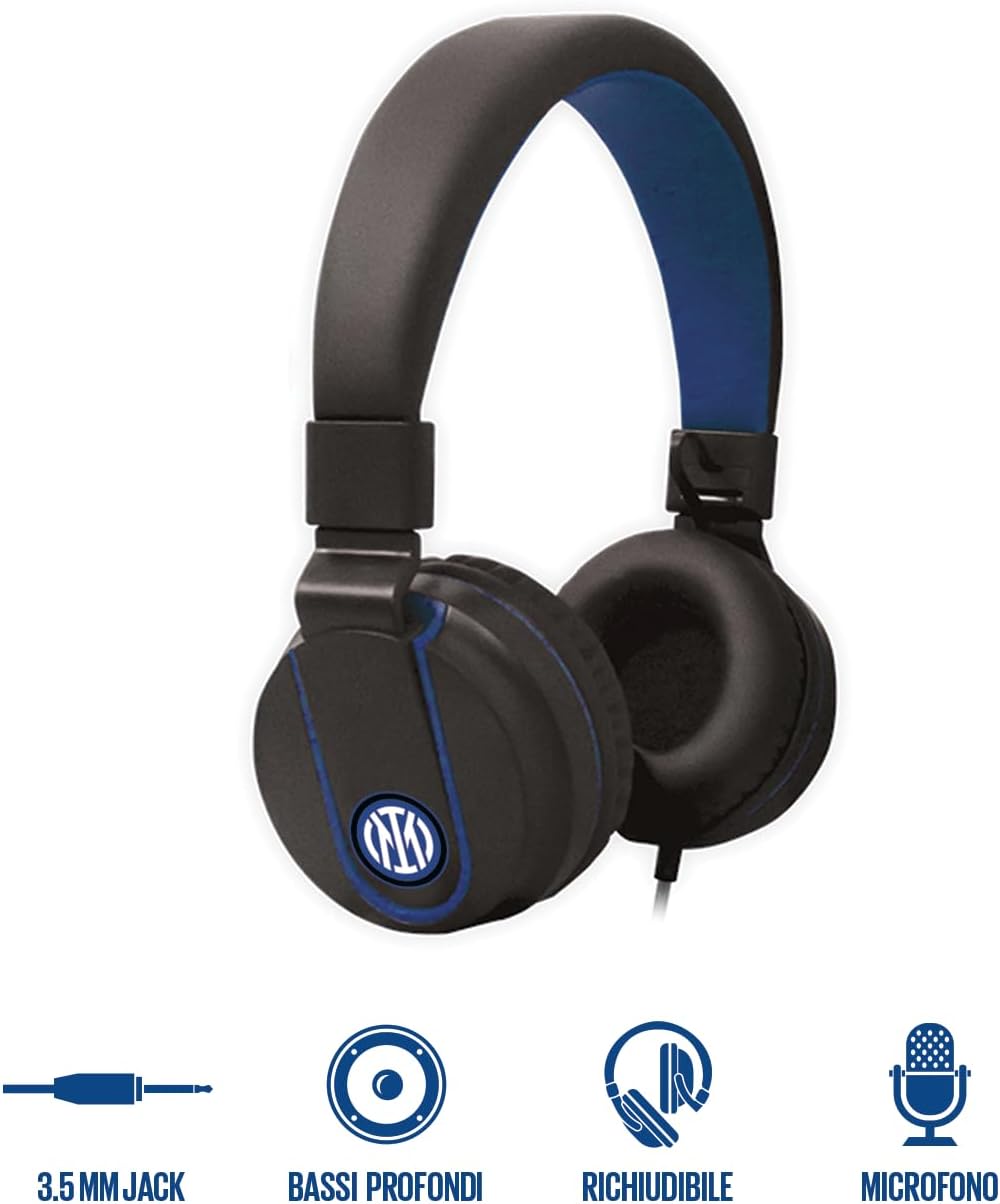 TECHMADE CUFFIE INTER CON MICROFONO INCORPORATO | COMPATIBILE CON PC, SMARTPHONE E CONSOLLE