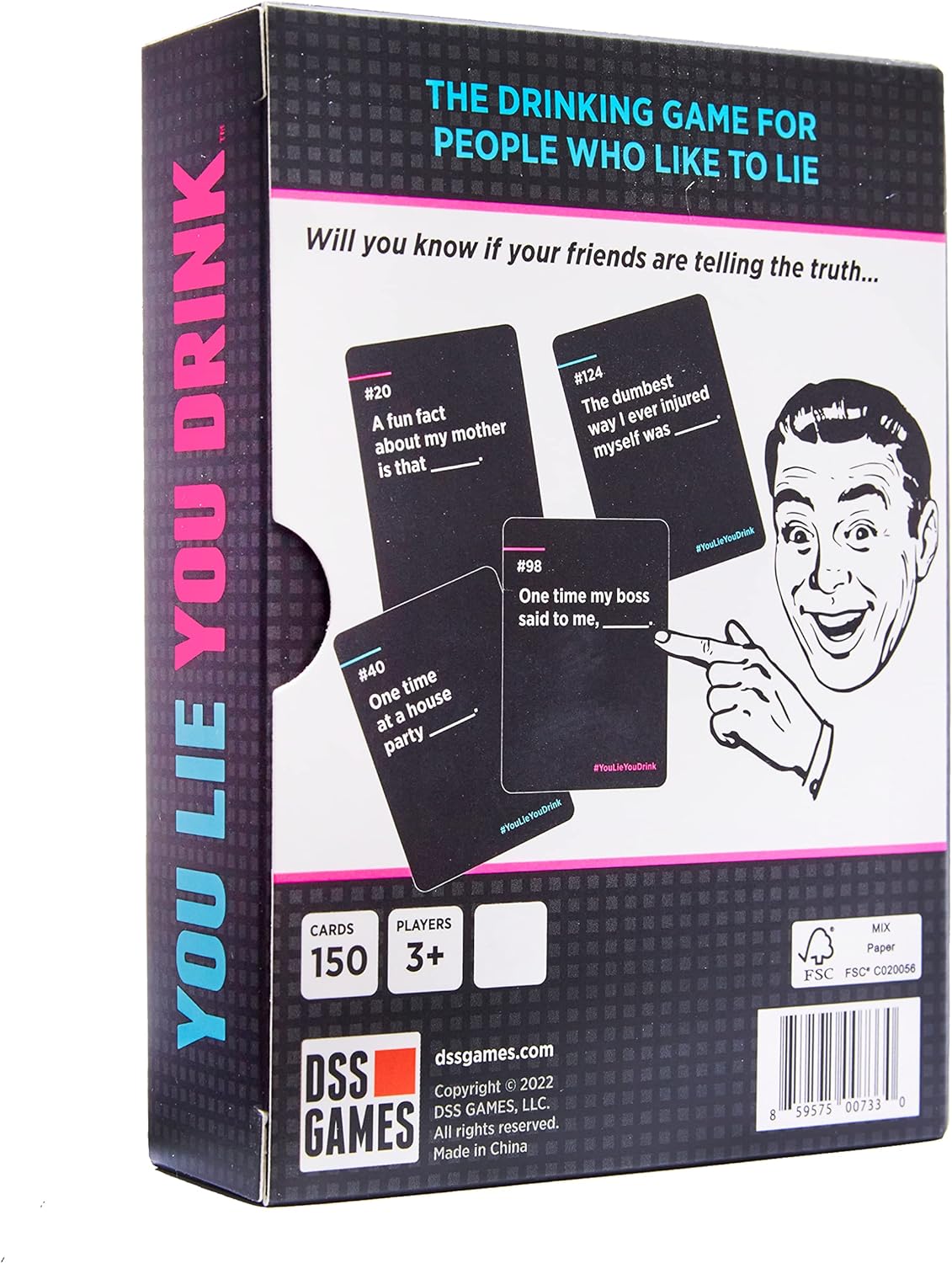 DSS Games Lie You Drink-Das Trinkspiel für Leute, die gerne lügen , Rose, S