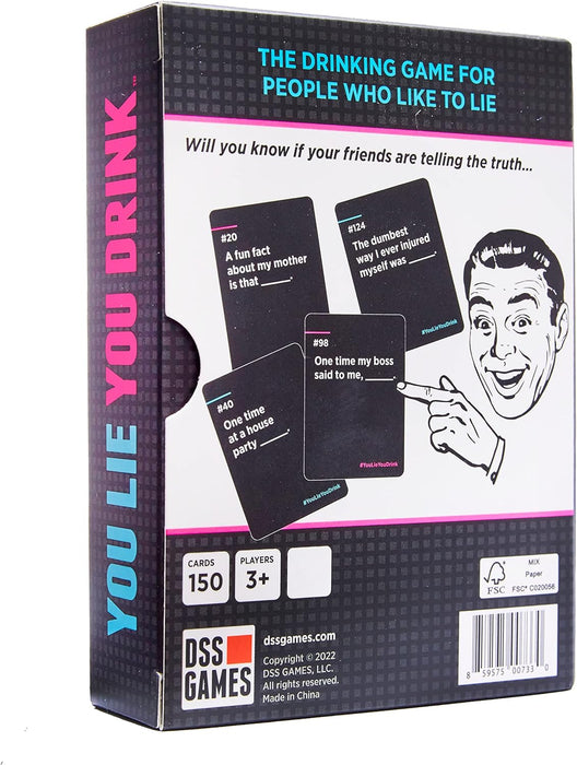 DSS Games Lie You Drink-Das Trinkspiel für Leute, die gerne lügen , Rose, S