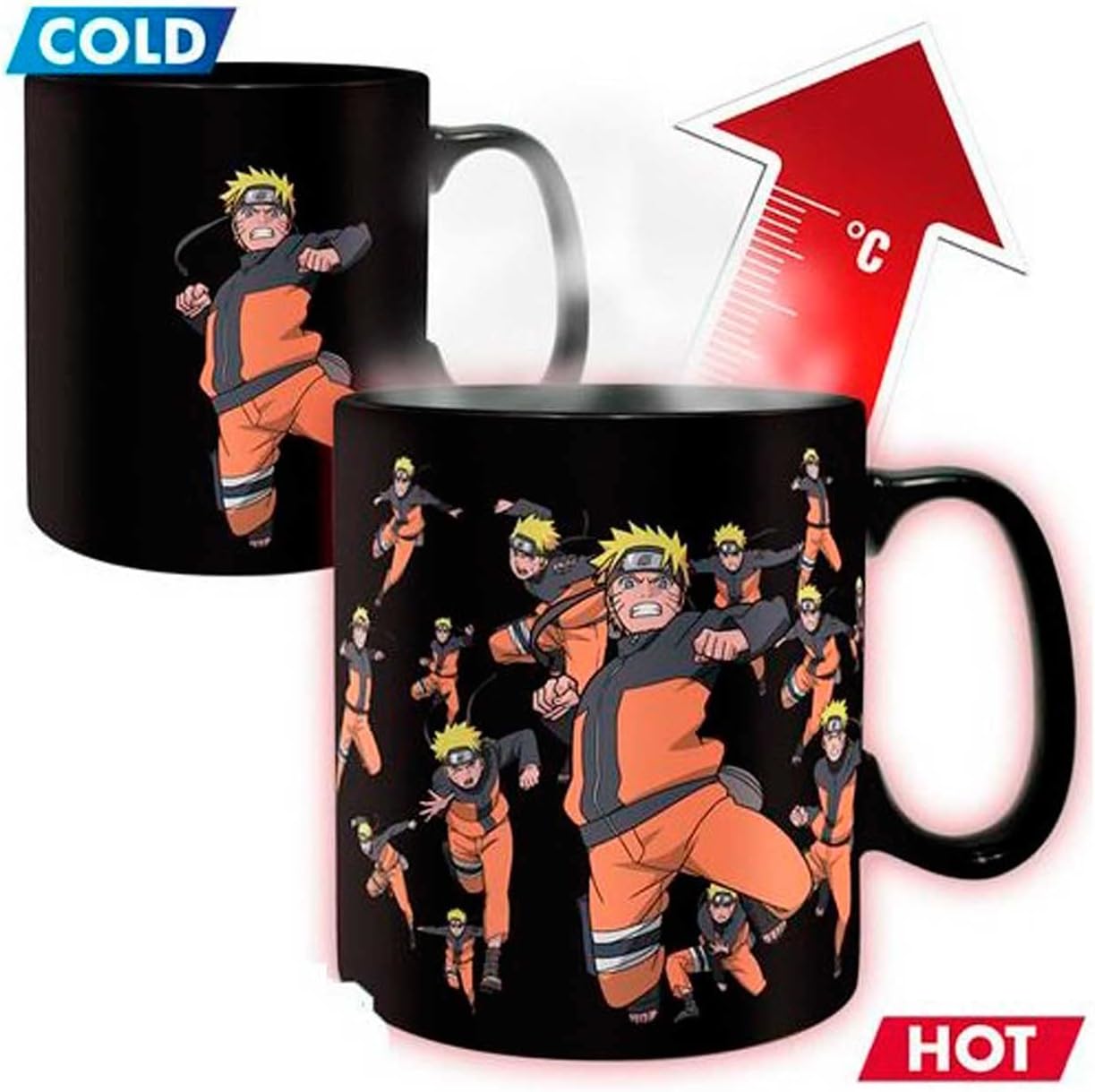 ABYstyle - NARUTO SHIPPUDEN - Heat Change Mug - 460 ml - Multicloning