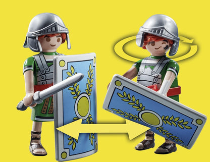 PLAYMOBIL Asterix 71268 Numerobis und die Schlacht um den Palast, funktionierendes Katapult der Römer, Obelix, Numerobis, Idefix und 3 romische Soldaten, Spielzeug für Kinder ab 5 Jahren