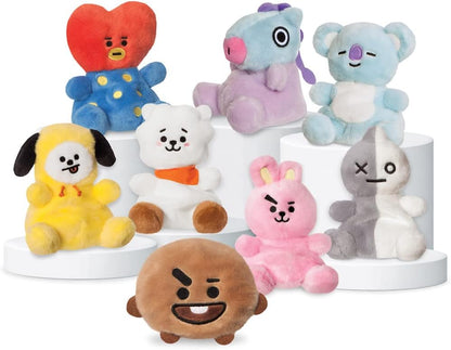 AURORA, 61504, BT21 CHIMMY Palm Pal, 5In, Eco-friendly soft toy, Yellow