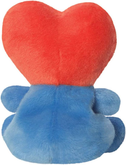 AURORA, 61506, BT21 TATA Palm Pal, 5In, Eco-friendly soft toy, Red & Blue