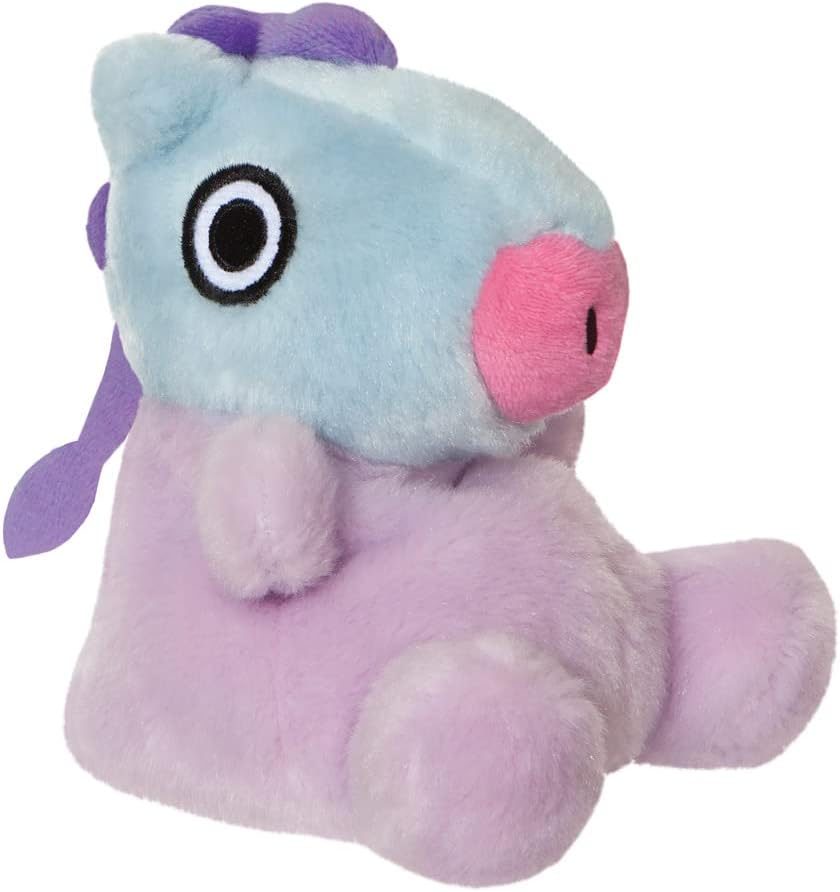 AURORA, 61508, BT21 MANG Palm Pal, 5In, Eco-friendly soft toy, Purple & Blue