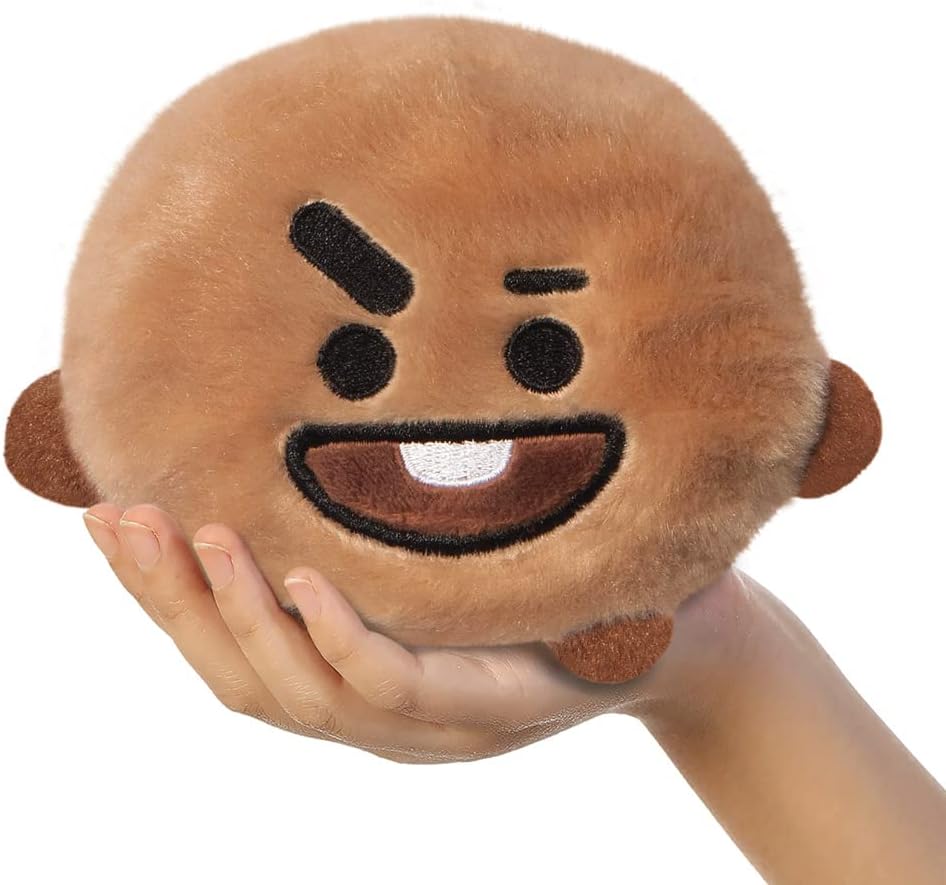 AURORA, 61509, BT21 SHOOKY Palm Pal, 5In, Eco-friendly soft toy, Brown