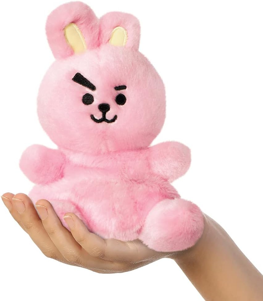 AURORA, 61510, BT21 COOKY Palm Pal, 5In, Eco-friendly soft toy, Pink