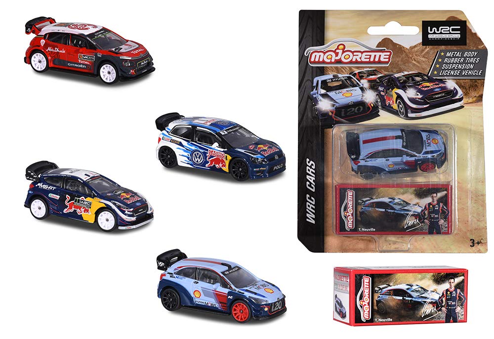Majorette 212084012 WRC Cars, Race Cars, Assorted Colours/Models, 1 Piece