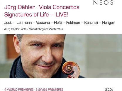 Jürg Dähler: Viola Concertos: Signatures of Life - Live!
