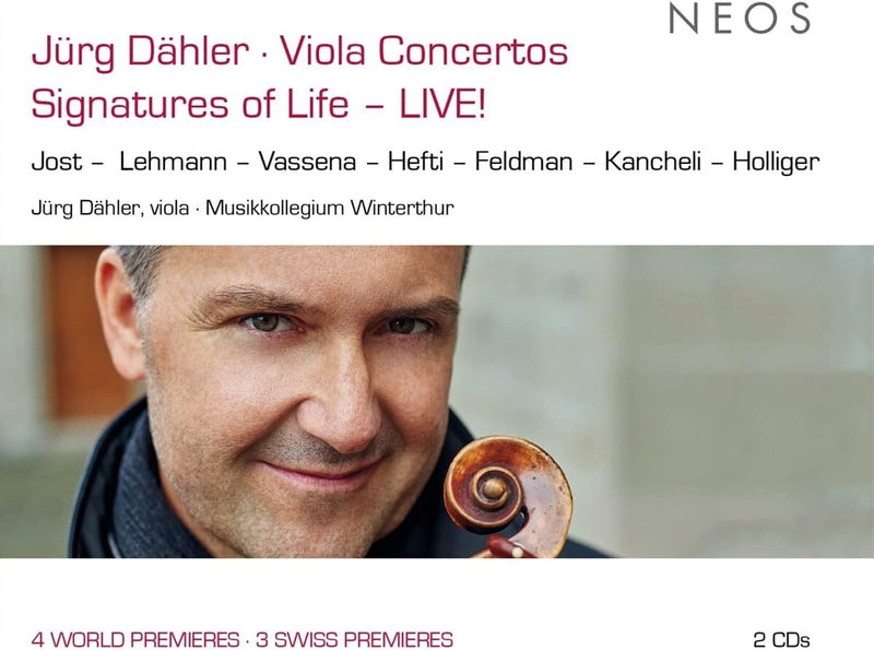 Jürg Dähler: Viola Concertos: Signatures of Life - Live!