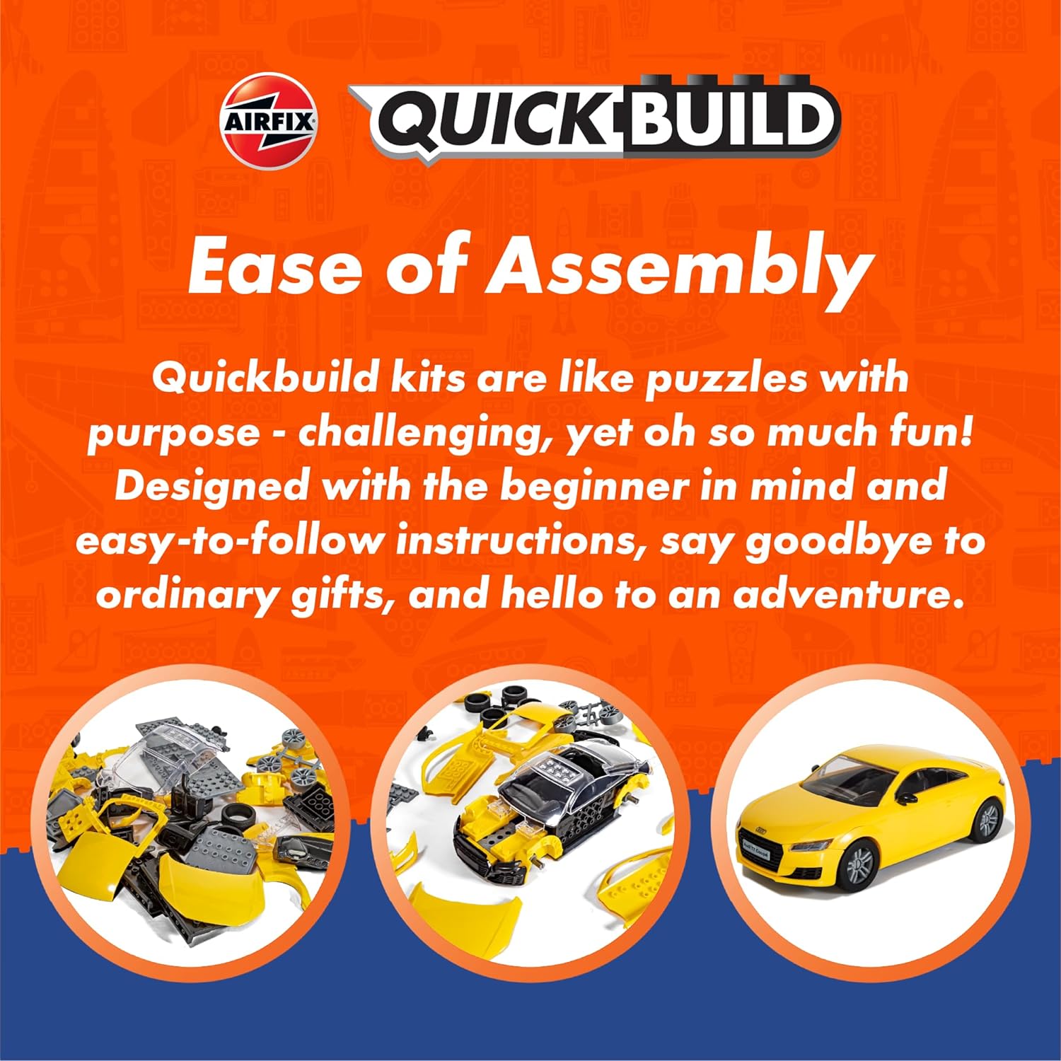 Airfix QUICKBUILD Lamborghini Aventador - Yellow