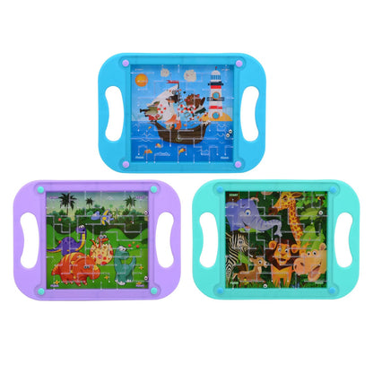 Hersenkraker doolhof spel in doos 3 assortie