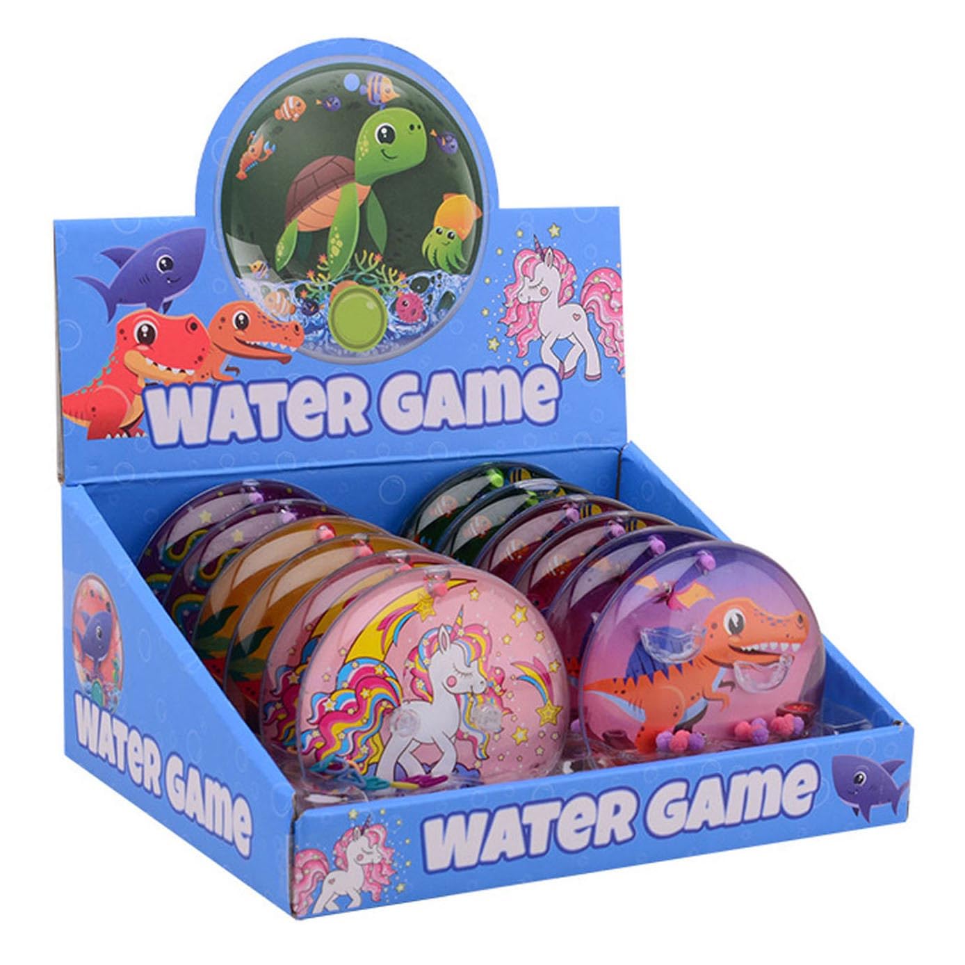 Johntoy - Waterspel Rond Dieren 12 stuks in Display