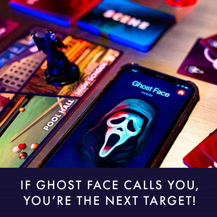 FUNKO GAMES Presents: Scream - The Game | Thrilling Mystery Horror Board Game with Interactive iOS/Android App | For 3-8 Players Ages 13+