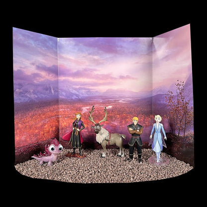 Bullyland 13414 - Spielfiguren Jubiläums-Set Prinzessin Elsa, Anna, Salamander Bruni, Kristoff und Sven aus Walt Disney Die Eiskönigin 2, ideal als kleines Geschenk für Kinder ab 3 Jahren